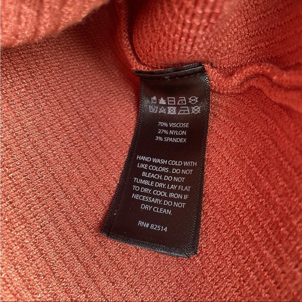 House Of Harlow 1960 Orange Coral Ribbed Tank Top Size Small - Picture 5 of 10